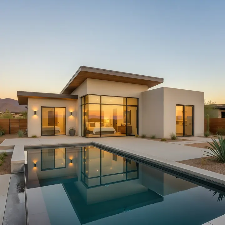 Horizon Edge Desert Suite ACB-DG-003 compact guest house design for Arizona backyards