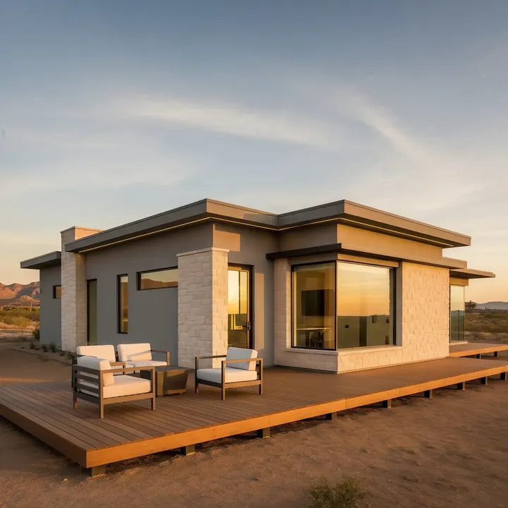 Ember Ridge Modern ACB-DG-010 modern ADU design with clean rooflines and Arizona exterior palette