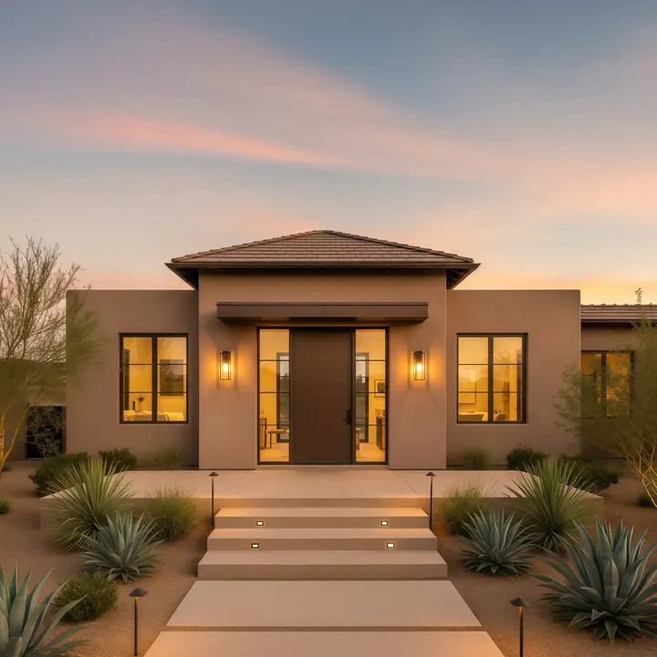 Copper Hollow Stone ACB-DG-025 casita design with stone accents and Arizona desert exterior style