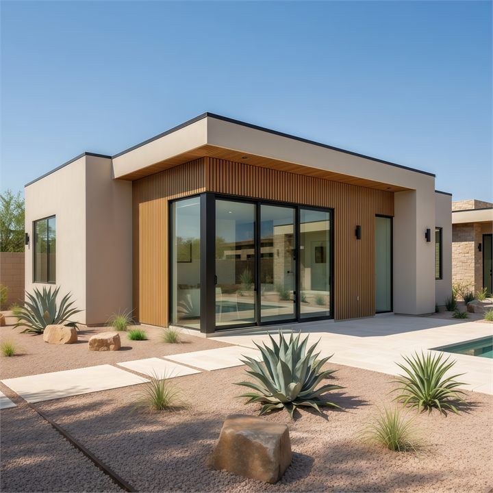 Sonoran Modern Skydeck ACB-DG-049 casita and ADU design with rooftop-inspired outdoor living