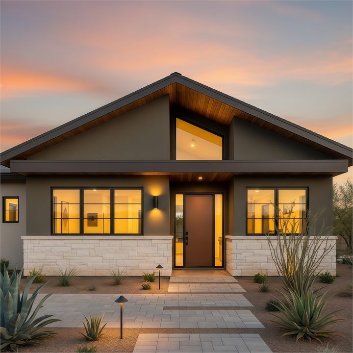 Modern Patio Retreat ACB-DG-057 desert casita design with shaded patio and compact footprint